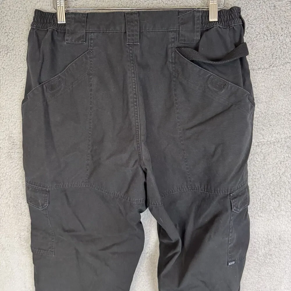 S 5.11 Tactical Pants‎ Mens 36x31 Black Cargo Ripstop Relaxed Workwear Utility